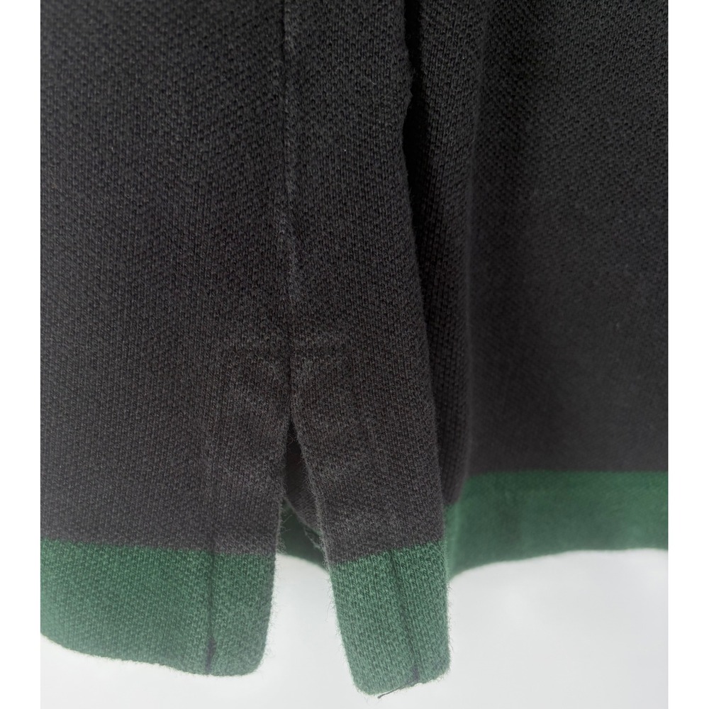 Polo Sport Ralph Lauren Mens XL Henley Shirt Green Navy Blue Striped Vintage - Picture 5 of 9